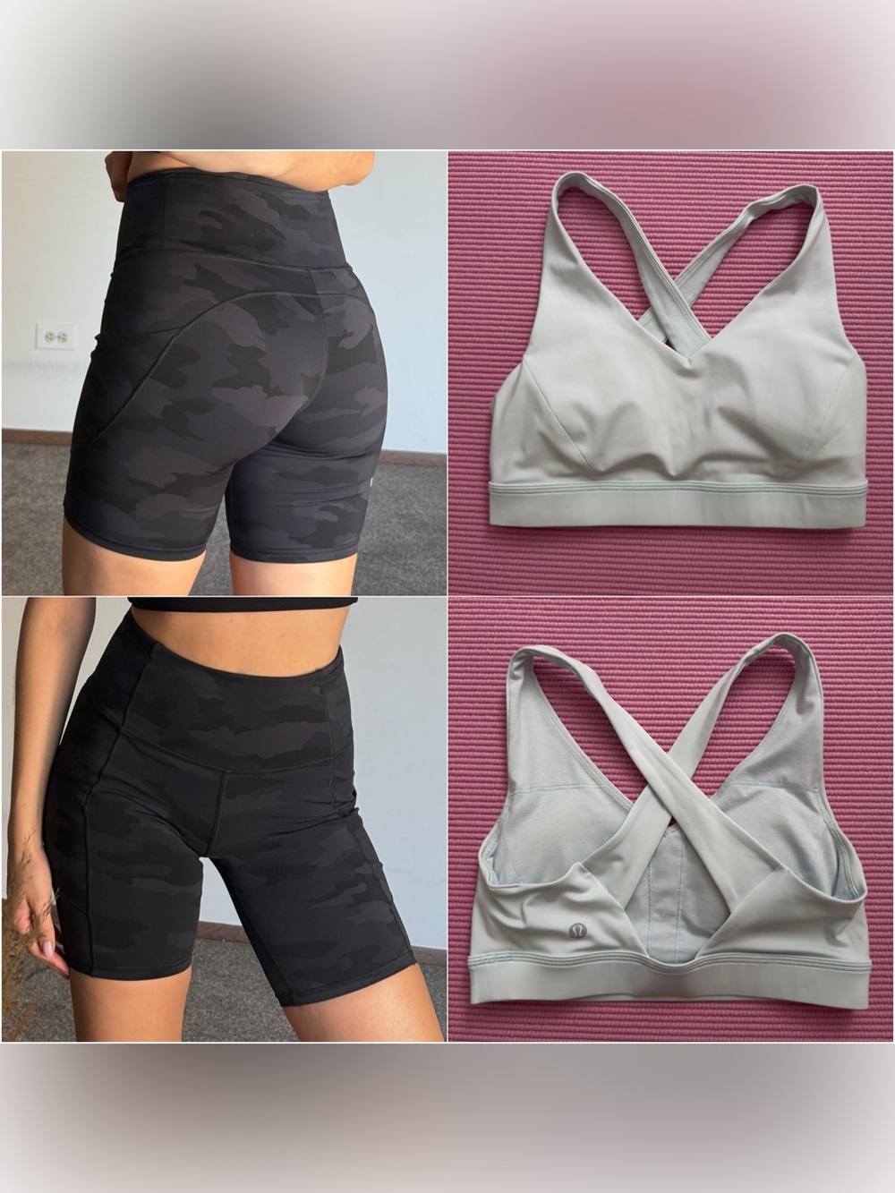 Lululemon. shorts, mint top -size:6 good condition